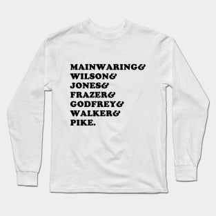 Dad's Army Mainwaring Pike Jones Frazer Godfrey Long Sleeve T-Shirt